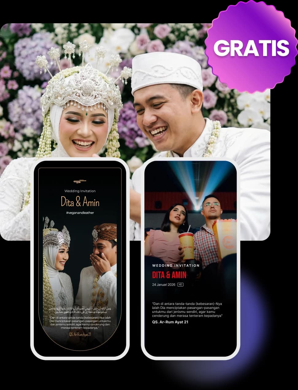 Tampilan Undangan di HP