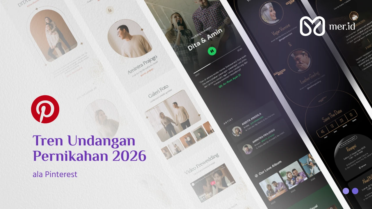 Banner Intip Desain Undangan Nikah 2026 yang Lagi Hits di Pinterest