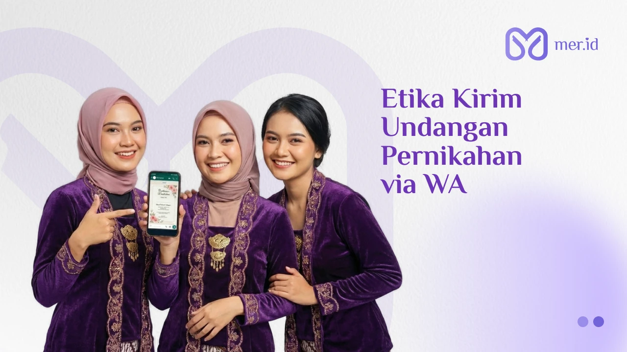 Banner Kirim Undangan Nikah Lewat WA, Ini Batasan yang Wajib Tau