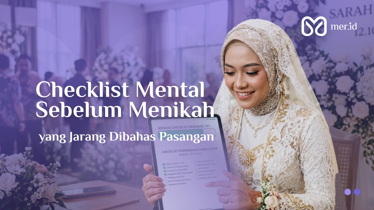 Banner Checklist Mental Pra-Nikah yang Sering Pasangan Lewatkan
